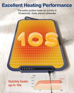 10000mAh Battery Rechargeable Foldable Electric <b>Food</b> <b>Warming</b> <b>Tray</b> Upgrade High Tech Professionnel Silicone <b>Warming</b> Mat for <b>Food</b> - Product Image 2