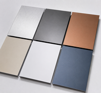 Panel Compuesto de Aluminio (ACP) de 4x8 pies, Suministro de Fábrica, Lámina de Revestimiento de Pared Multicolor para Techo, Letreros, Decoración de Fachadas Exteriores