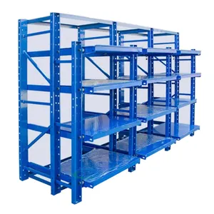 Warehouse load-bearing mold storage drawer type storage sorting adjustable stacking warehouse shelves