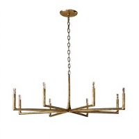 Lustre de salon minimaliste de style américain en cuivre massif et cristal doré, suspension de salle à manger de luxe inspirée des designers