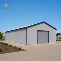 Atelier préfabriqué à installation rapide en structure métallique, entrepôt métallique isolé et résistant aux intempéries, bâtiment de stockage