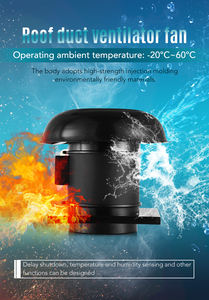 Ventilateur de toit champignon Grand <span class=keywords><strong>d</strong></span>ébit <span class=keywords><strong>d</strong></span>'<span class=keywords><strong>air</strong></span> Noir Luxe au bout des doigts <span class=keywords><strong>Extracteur</strong></span> <span class=keywords><strong>d</strong></span>'<span class=keywords><strong>air</strong></span> de 8 pouces <span class=keywords><strong>sur</strong></span> le toit - Product Image 6