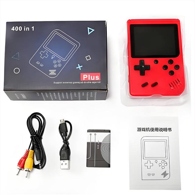 Customized Mini 2.4 Inch Handheld Game Console Single Player with 400 Built-In Games Portable Product Promotion Gift