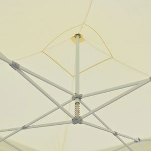 Tente de réception hexagonale premium 3x3m, structure en acier blanc, ouverture automatique, imperméable, résistante au vent et aux UV, pour événements en extérieur - Product Image 2