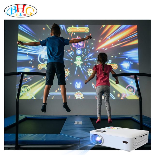 Educational Smart Motion Tracking Interactive AR Projector Trampoline Game for Schools Museums BHG Brand Model G8008-27 EU Plug