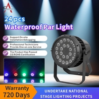 Projecteur LED Par RGBW 4-en-1 à Zoom L24IP 24x10W, Étanche IP65, en Aluminium, pour Éclairage de Scène Extérieur et Projets d'Ingénierie