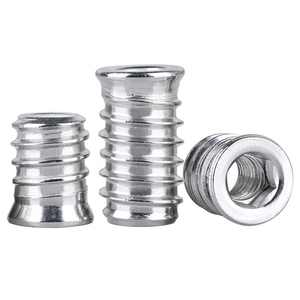 Tuercas de inserción hexagonales avellanadas Bibo Yaente Factory M6/M8/M10 con roscas internas y externas - Tuercas para muebles M6/M8/M10 - Product Image 2