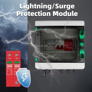 Caja Combinadora Solar Fotovoltaica (FV) CC con Protección contra Sobretensiones y Rayos, 1 Entrada 1 Salida CC 600V, Fusible MCB SPD HA, Caja Impermeable IP65 - Product Image 2