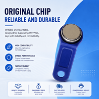 Llave de Memoria Táctil RFID Dallas DS1990A-F5 de Acero Inoxidable ABS Impermeable para Control de Acceso
