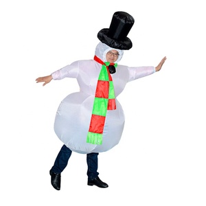 Costume gonflable de <span class=keywords><strong>Père</strong></span> Noël amusant pour Noël, tenue de spectacle gonflable à chevaucher pour adultes, fête et carnaval - Product Image 5