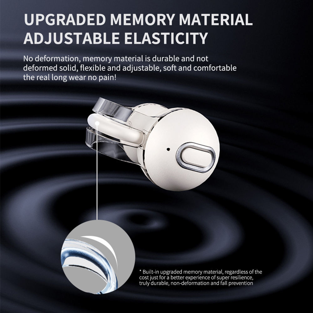 ORANGLES Air Bone Conduction Open-Ear Earbuds | True Noise Cancelling, Ear Clip Design, Wireless Clip-On Headphones (2025 New) - angled perspective - presenting advantages - Image 4 of 6 | fits any environment | Purchase Air Bone Conduction Open-Ear Earbuds | True Noise Cancelling, Ear Clip Design, Wireless Clip-On Headphones (2025 New) Michigan | Free Shipping ORANGLES