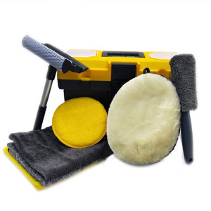 Car Wash Kit 8 Piece Microfiber Cleaning <b>Tools</b> For <b>Vehicle</b> Detailing And Maintenance - Product Image 1