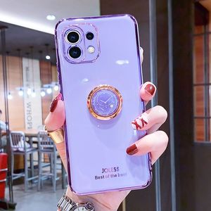 <span class=keywords><strong>Funda</strong></span> de Teléfono con Anillo de Lujo para <span class=keywords><strong>Xiaomi</strong></span> <span class=keywords><strong>Mi</strong></span> <span class=keywords><strong>11</strong></span> <span class=keywords><strong>Lite</strong></span> 5G Mi11 Pro 11lite, Soporte, Silicona Suave, Protectora, Carcasa Trasera - Product Image 1