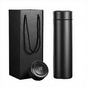 Corporate <b>Box</b> Set Father's Day Personalized Promotional 304 Stainless Steel Smart Thermos Flask Business <b>Gift</b> Cup Wholesale - Product Image 4