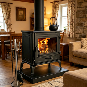 Lussuoso Caminetto Autoportante <span class=keywords><strong>in</strong></span> <span class=keywords><strong>Ghisa</strong></span> Stile Europeo |   <span class=keywords><strong>Stufa</strong></span> <span class=keywords><strong>a</strong></span> <span class=keywords><strong>Legna</strong></span> per Riscaldamento Interno per Soggiorno e Camera da Letto di Villa - Product Image 1