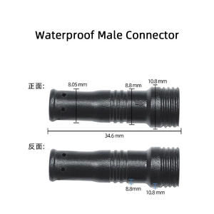3ウェイY型工業用銅PVC電源ケーブル防水T型メスオスコネクタ延長ワイヤー2ピン2芯20AWG - Product Image 2