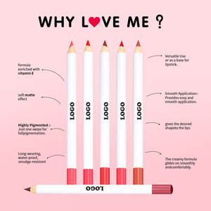 Lápiz Delineador de Ojos y Labios Mineral Natural Mate, Personalizable, Resistente al Agua, Larga Duración, Multifuncional, Tamaño Regular, 22 Colores, OEM/ODM - Product Image 2