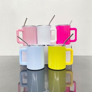 Custom LogoBulk Reusable Colorful Sublimation 10oz <b>Mug</b> with Removable Plastic Handle - Product Image 1