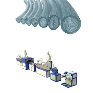 Máquina de fabricação de mangueira de jardim, fibra trançada pa de pvc, máquina reforçada