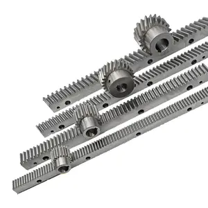 EPT CNC Machined Helical Nylon Plastic Aluminum Galvanized Steel Sliding Gate Gear Rack And Pinion