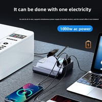 Cargador inalámbrico rápido, tecnología inteligente multipuerto compatible con teléfonos móviles, estaciones de carga para el hogar y pequeños electrodomésticos