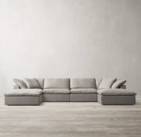 Großhandel Günstig Indoor Heim Werksdirekt Bequeme Stoffsofa-Garnitur Wohnzimmer Möbel