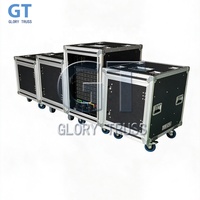 Système de rack antichoc SLAM personnalisé 8U 10U 12U 14U avec porte coulissante pour flight case