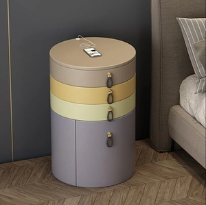 Table de toilette moderne et simple pour chambre à coucher, avec rangement en bois, charge <span class=keywords><strong>sans</strong></span> <span class=keywords><strong>fil</strong></span> et éclairage intégré - Product Image 2