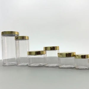 ขวดบรรจุภัณฑ์ครีมหรูหราสำหรับขายส่ง ขนาด 500 มล. 1000 มล. สำหรับบัตเตอร์ทาตัว มาส์กผม ขวดพลาสติกสำหรับสัตว์เลี้ยง บรรจุภัณฑ์เครื่องสำอาง พร้อมฝาสีทอง - Product Image 1