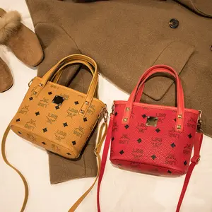 2022 Новая женская мини-сумка-ведро с принтом в стиле ретро с нулевым кошельком, Детская сумочка, женская сумка, оптовая продажа