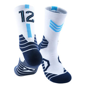 Calcetines deportivos de baloncesto profesional para hombre, calcetines inferiores de toalla de tubo largo para niños, Calcetines antideslizantes de nailon tejido no apretado de alta elasticidad - Product Image 3