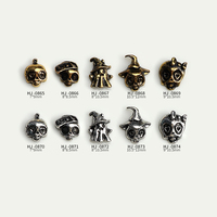 Breloques 3D en alliage métallique pour nail art, motifs Crâne, Fantôme, Diable, Araignée, style Gothique, pour femmes et filles, accessoires de manucure DIY et de salon, colorées, marque Weiju