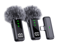 Microphone Lavalier Sans Fil pour iPhone, Android, Appareil Photo Reflex Numérique, Smartphone, Jeux, Enregistrement Vidéo YouTube, Streaming