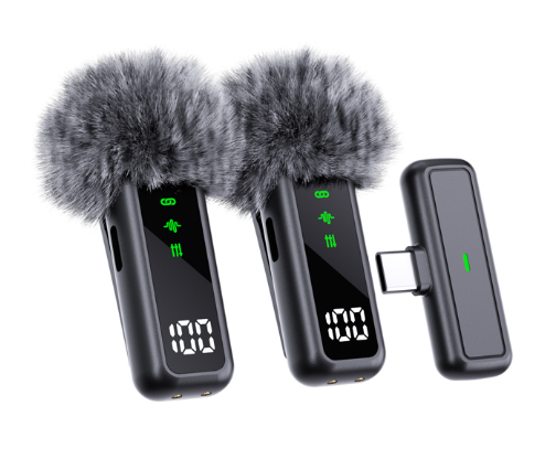 Wireless Lavalier Microphone for iPhone Android DSLR Camera Smartphone Gaming Youtube Video Recording Streaming
