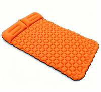 Matelas de couchage double gonflable avec oreillers pour couples, camping en plein air