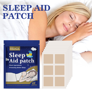 Parches EELHOE para el Cuidado del Sueño con Plantas Naturales, Adhesivos Suaves para el Cuerpo para un Descanso Nocturno Confortable, 48 Parches - Product Image 1
