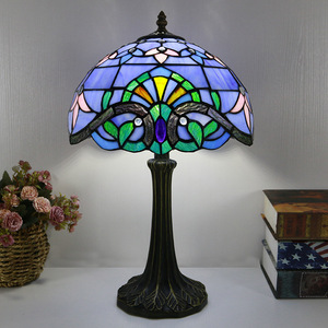 Lámpara de Escritorio LED de Vidrio con Diseño Floral de Tulipán Mediterráneo APCITL de 12 Pulgadas, Base de Aleación de Zinc, Alimentación CA, E26, para Estudio, Decoración Retro - Product Image 6