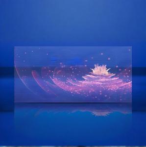 Lino nhà máy trong suốt Màn hình <span class=keywords><strong>LED</strong></span> hiển thị P10/P16/P20 linh hoạt dính tinh thể phim Glass cho trung tâm mua sắm quảng cáo - Product Image 2