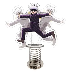 Çift taraflı japonya karakter Jujutsu Kaisen Gojou sallamak akrilik standı Anime akrilik Standee