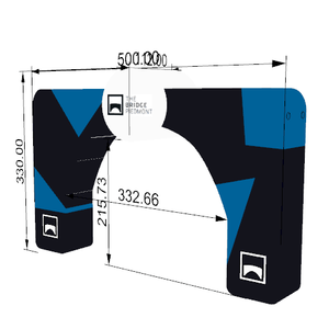 Arche gonflable personnalisée pas chère avec conception 3D gratuite, gonflables publicitaires en nylon tissé sergé pour exposition et publicité - Product Image 2