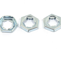 Mur Baut Hexagonal Baja Tahan Karat Berlapis Seng dengan Finishing Poles