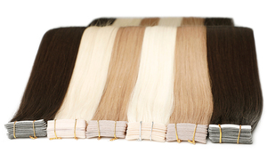 Extensions à bandes adhésives de qualité supérieure, 100 % cheveux humains, invisibles, les plus vendues, extensions de cheveux russes, extensions à bandes adhésives - Product Image 5