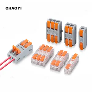 CHAOYI LT-1 konektor kawat cepat/2/3 konektor Terminal kawat cepat 1 In 1 lampu rumah perlengkapan konektor klip kawat listrik