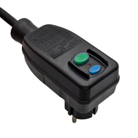16A 220V GFCI RCD disjoncteur prise réinitialisation automatique défaut à la terre Protection contre les fuites IP54 niveau cordons d'alimentation rallonges
