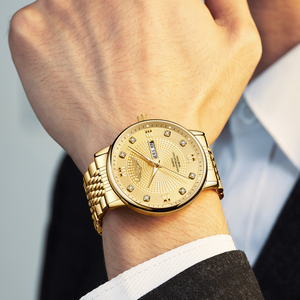 Montre d'affaires pour homme PM-LAN-9655 - Acier inoxydable, fermoir papillon, affichage lumineux du calendrier et de la semaine, étanche, logo personnalisé - Product Image 3