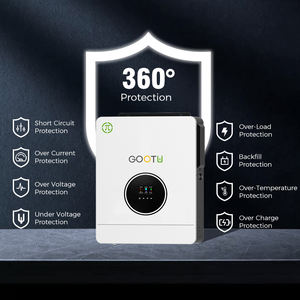 Onduleur Solaire à Onde Sinusoïdale Pure <span class=keywords><strong>GOOTU</strong></span> 24V 48V Hybride 3KW 4.2KW 6.2KW 140A MPPT Avec Écran Amovible - Product Image 4