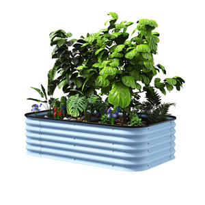 Factory Price 32" Tall <b>Raised</b> Garden Bed Backyard Patio <b>Planter</b> Box for Flowers Herbs Fruits - Product Image 1
