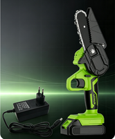 Mini-tronçonneuse sans fil 21V, 4 pouces, batterie lithium, outil électrique, 1 batterie, 1 chargeur, 1,5 Ah, pour la coupe du bois, du métal et des carreaux