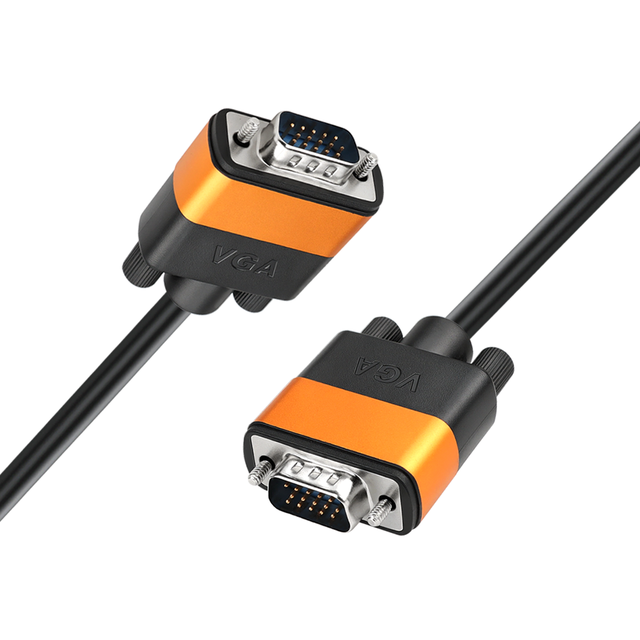3 Feet VGA Computer Monitor Cable HD15 Male to Male with Braid Shielding and PVC Jacket Supports 1080p High Resolution