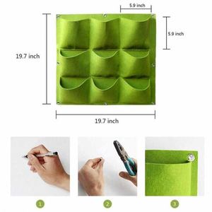 Wholesale Bag <b>Vertical</b> Planting <b>Wall</b> Hanging Felt Grow Bags - Product Image 4